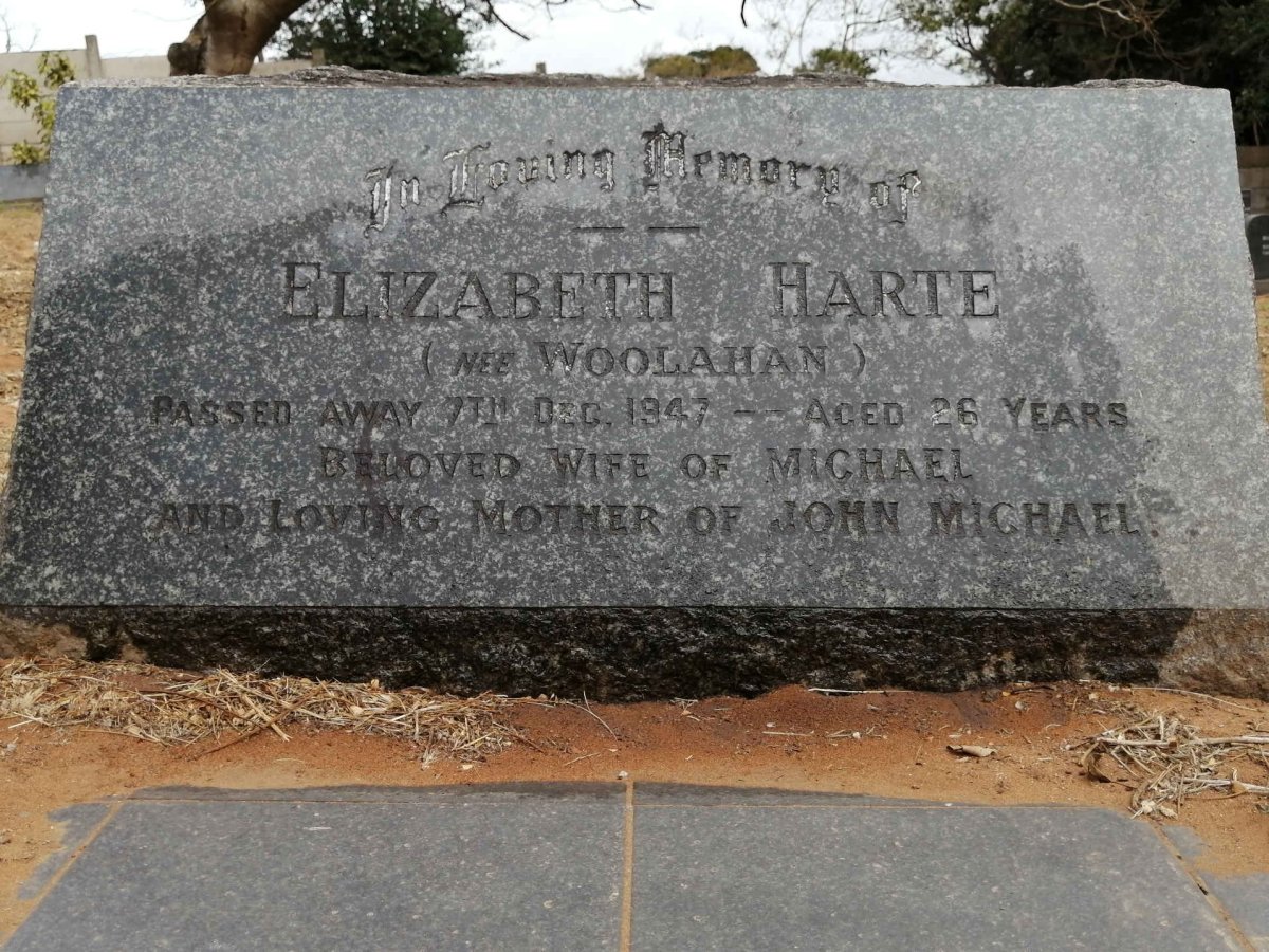 HARTE Elizabeth nee WOOLAHAN -1947