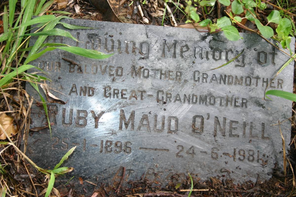 O'NEILL Ruby Maud 1896-1981