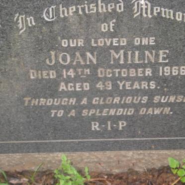 MILNE Joan -1966