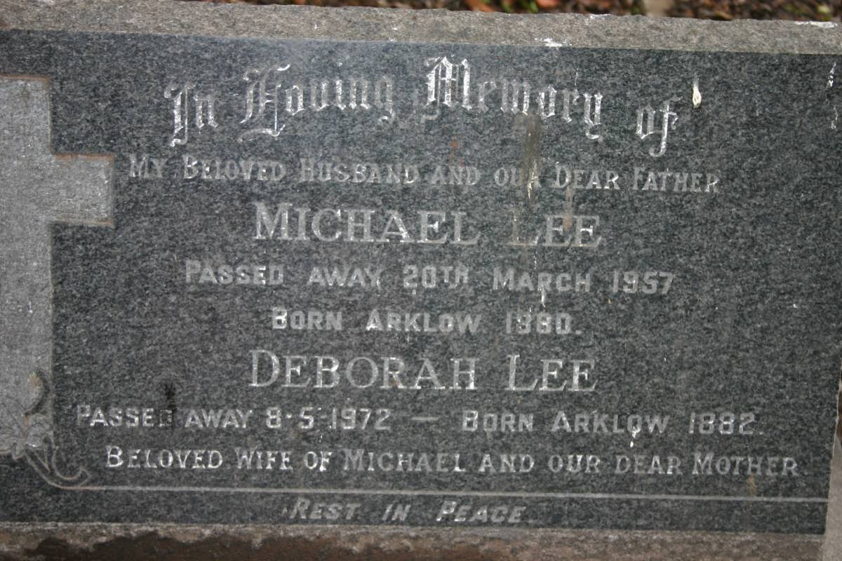 LEE Michael 1880-1957 &amp; Deborah 1882-1972