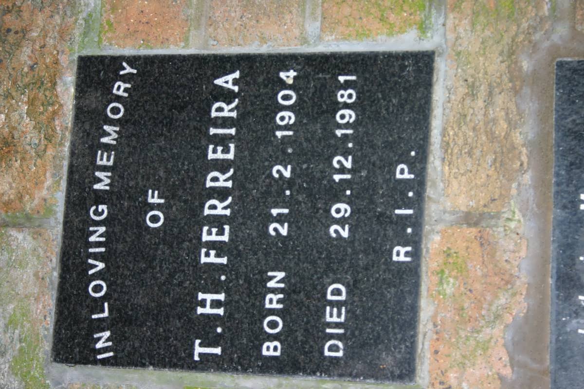 FERREIRA T.H. 1904-1981