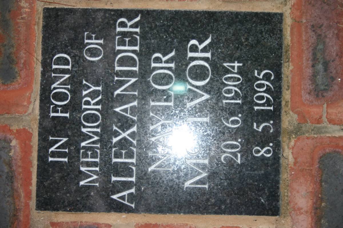 McIVOR Alexander Naylor 1904-1995