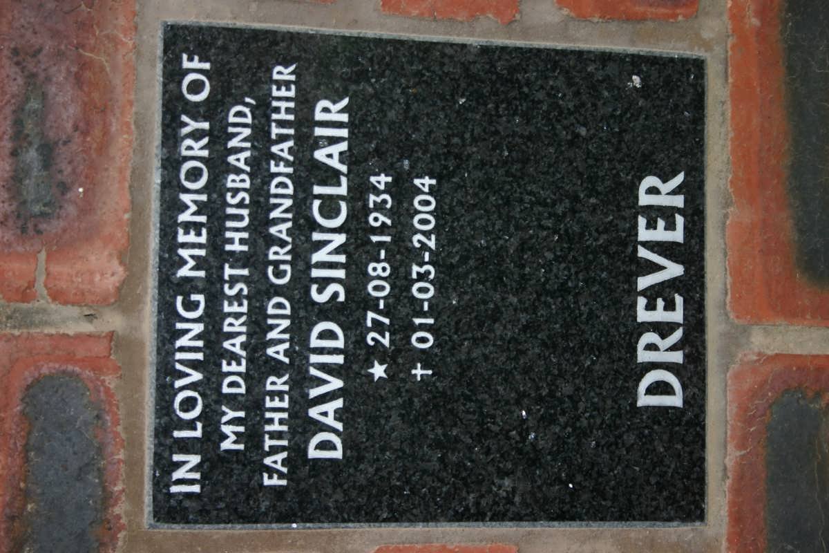 DREVER Sinclair David 1934-2004