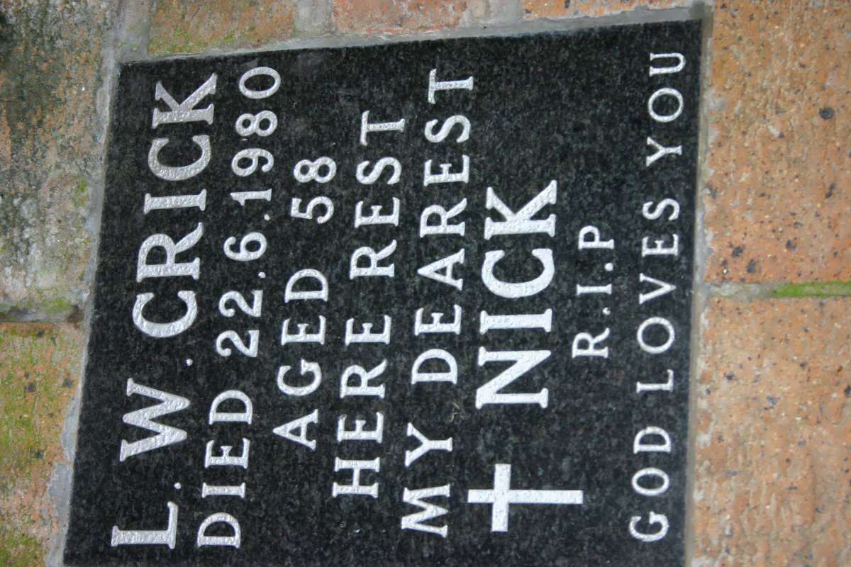 CRICK L.W. -1980