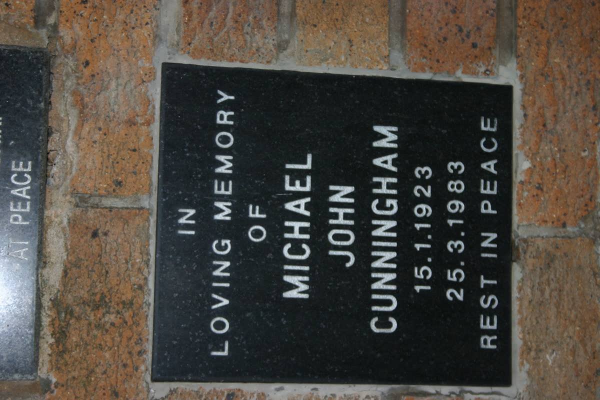 CUNNINGHAM Michael John 1923-1983