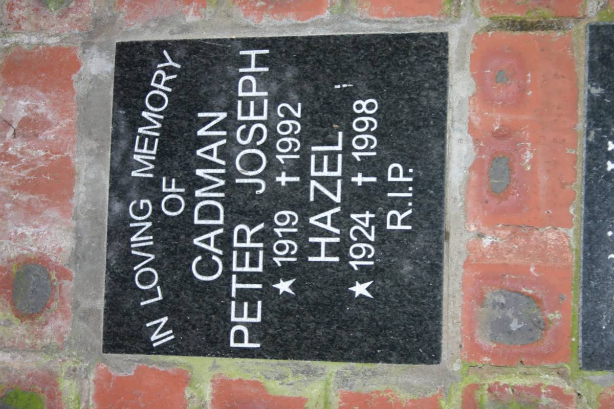 JOSEPH Cadman Peter 1919-1992 &amp; Hazel 1924-1998