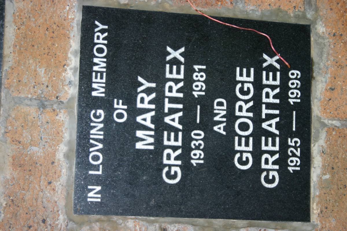 GREATREX George 1925-1999 &amp; Mary 1930-1981