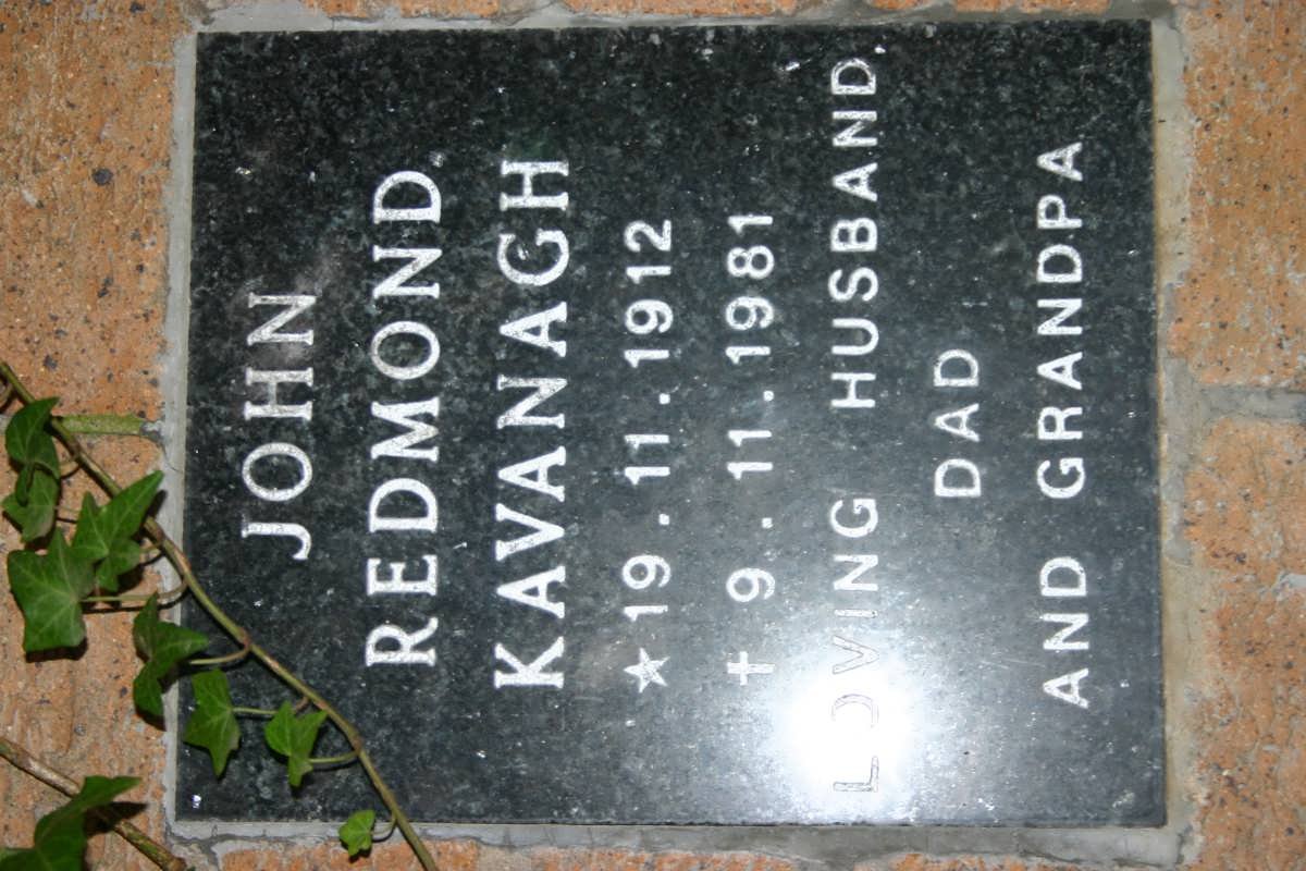 KAVANAGH John Redmond 1912-1981