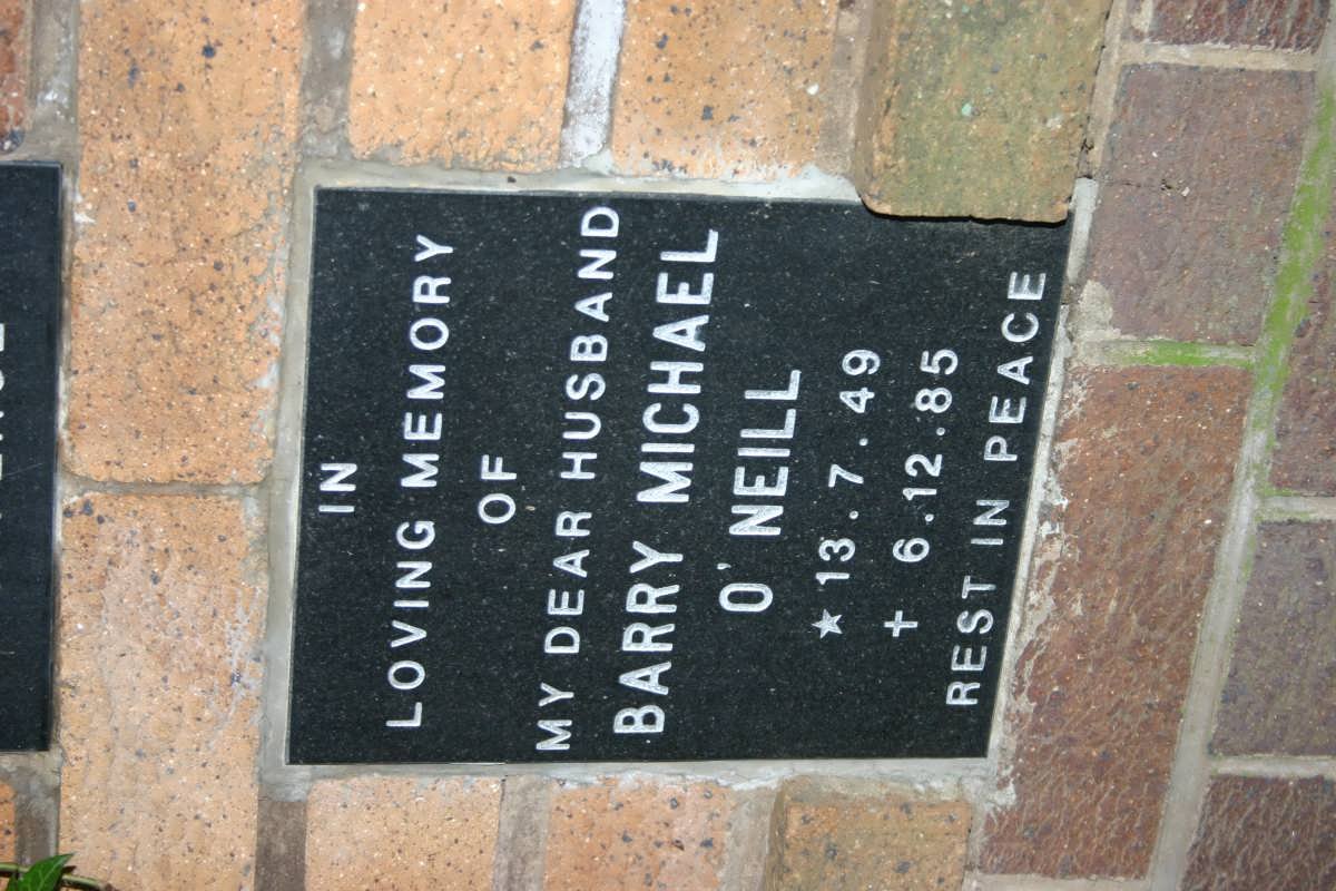 O'NEILL Barry Michael 1949-1985