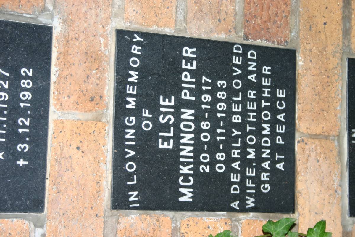 PIPER Elsie McKinnon 1917-1983