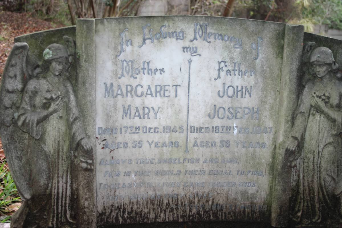 ? John Joseph -1947 &amp; Margaret Mary -1945