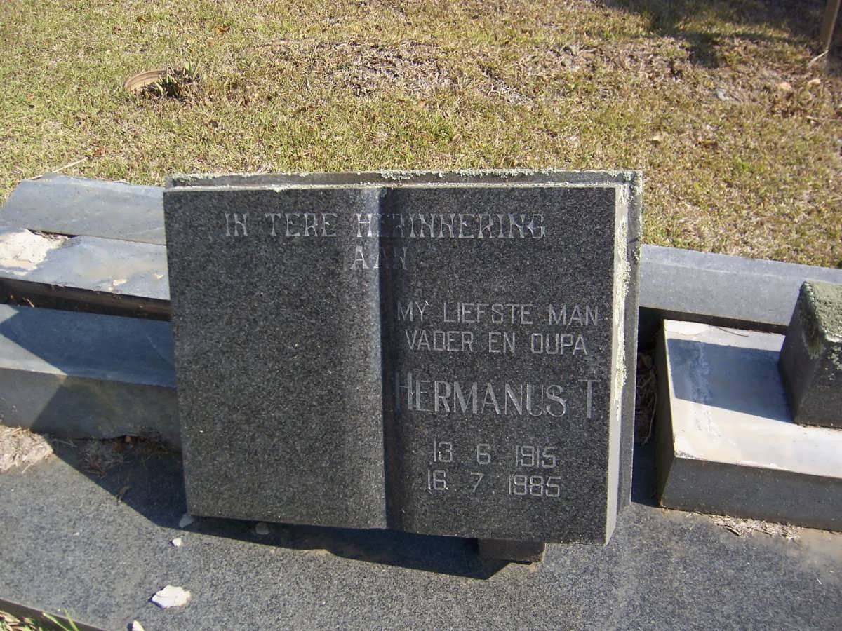 ? Hermanus T. 1915-1985