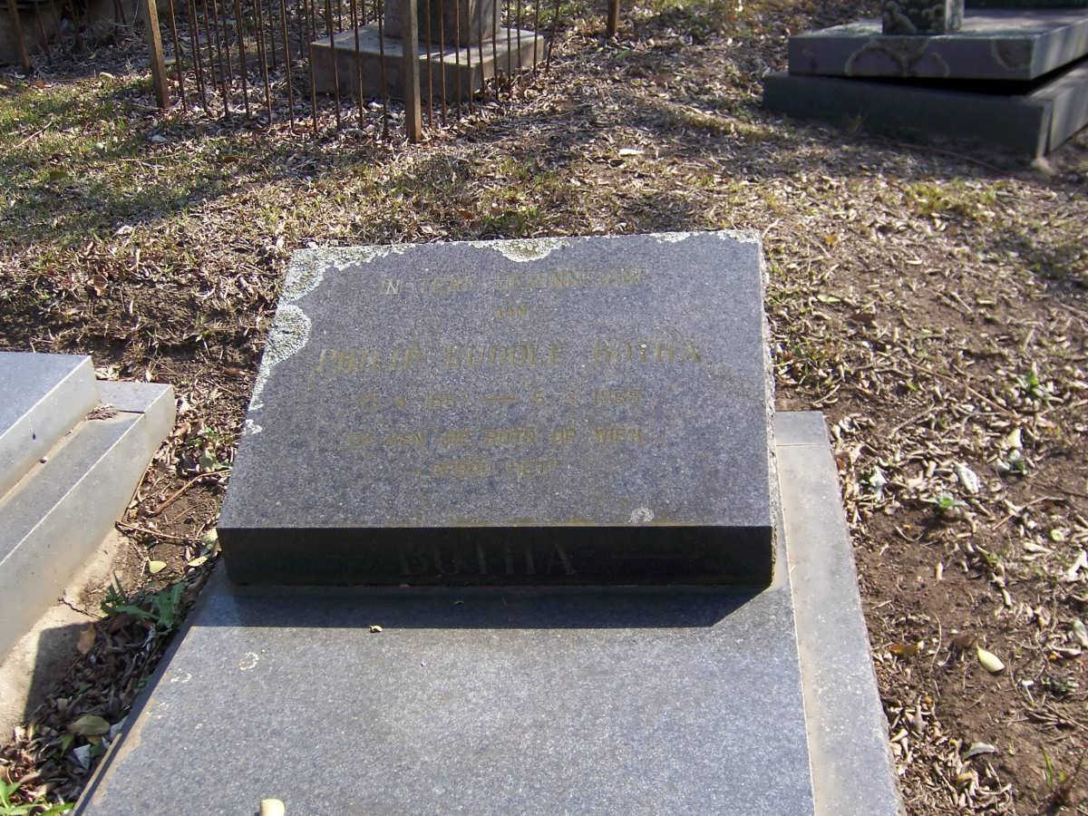 BOTHA Philip Rudolf 1857-1969