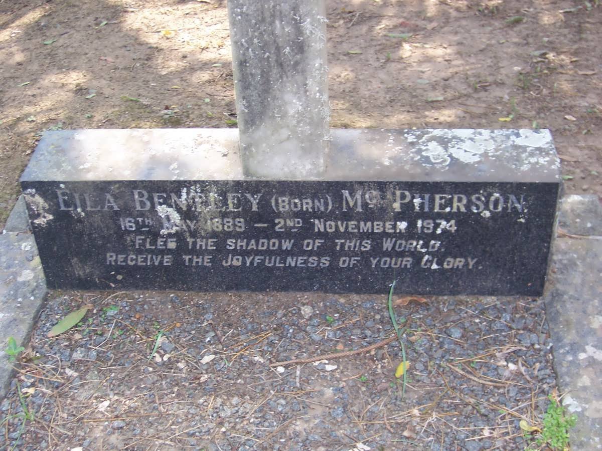 BENTLEY Eila nee McPHERSON 1889-1974