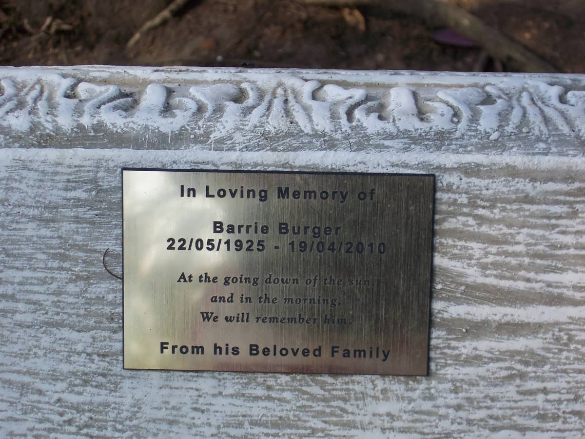 BURGER Barrie 1925-2010