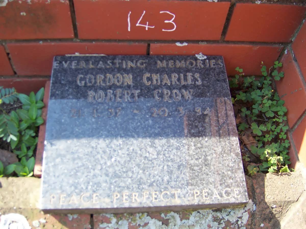 CROW Gordon Charles Robert 1937-1994