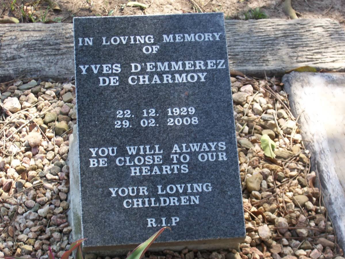 D'EMMEREZ DE CHARMOY Yves 1929-2008