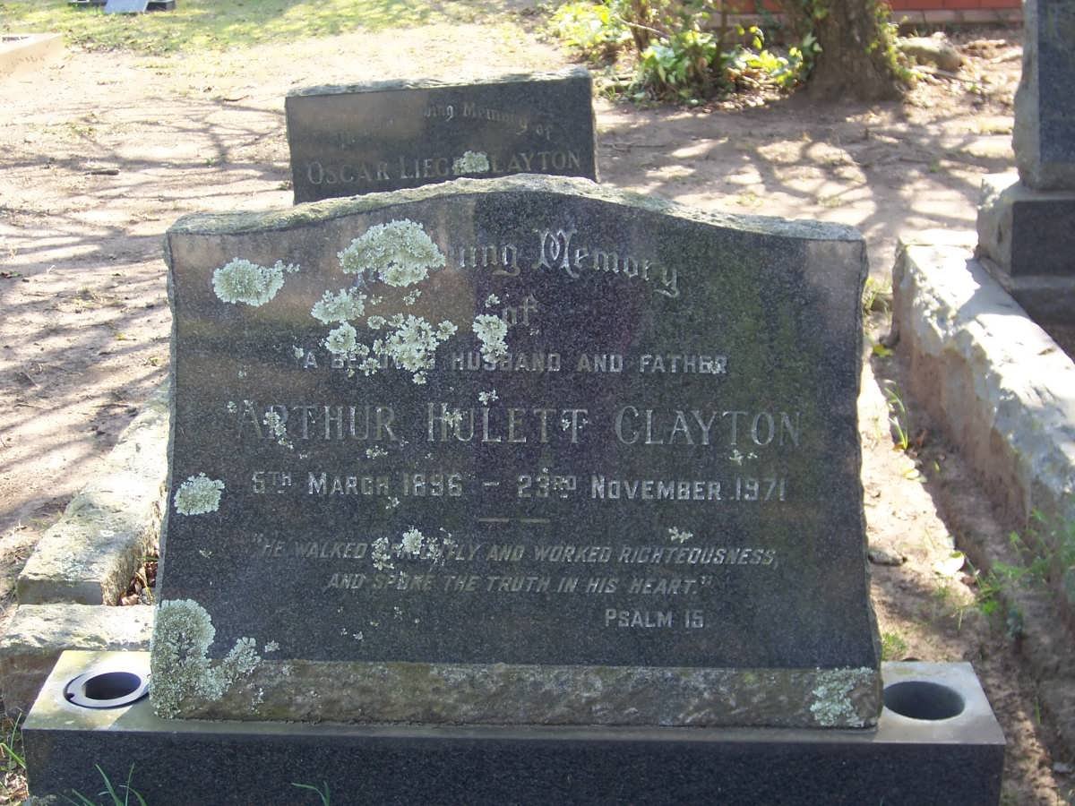CLAYTON Arthur Hulett 1896-1971