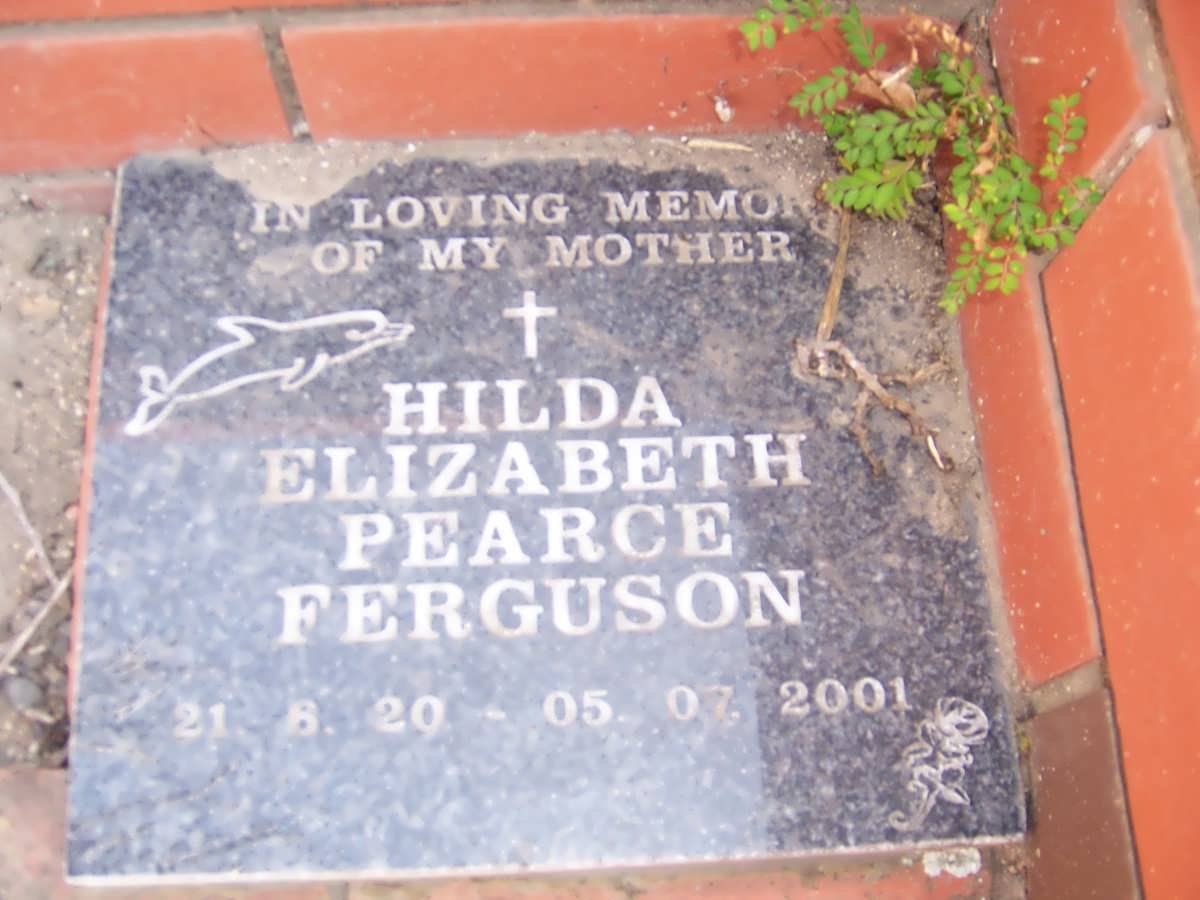 FERGUSON Hilda Elizabeth Pearce 1920-2001