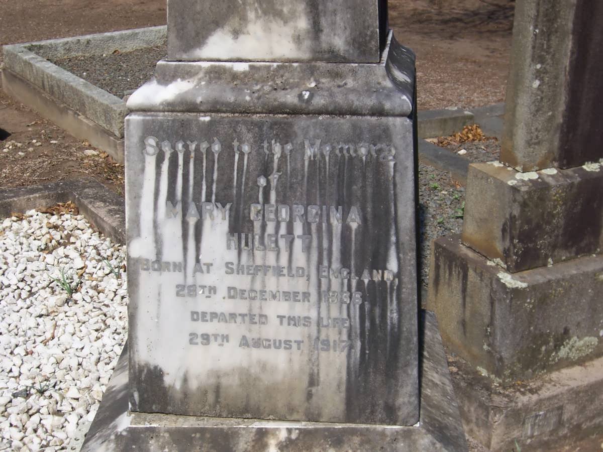 HULETT Mary Georgina 1836-1917