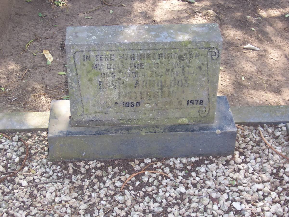 PIETERSEN David Arnoldus 1930-1979