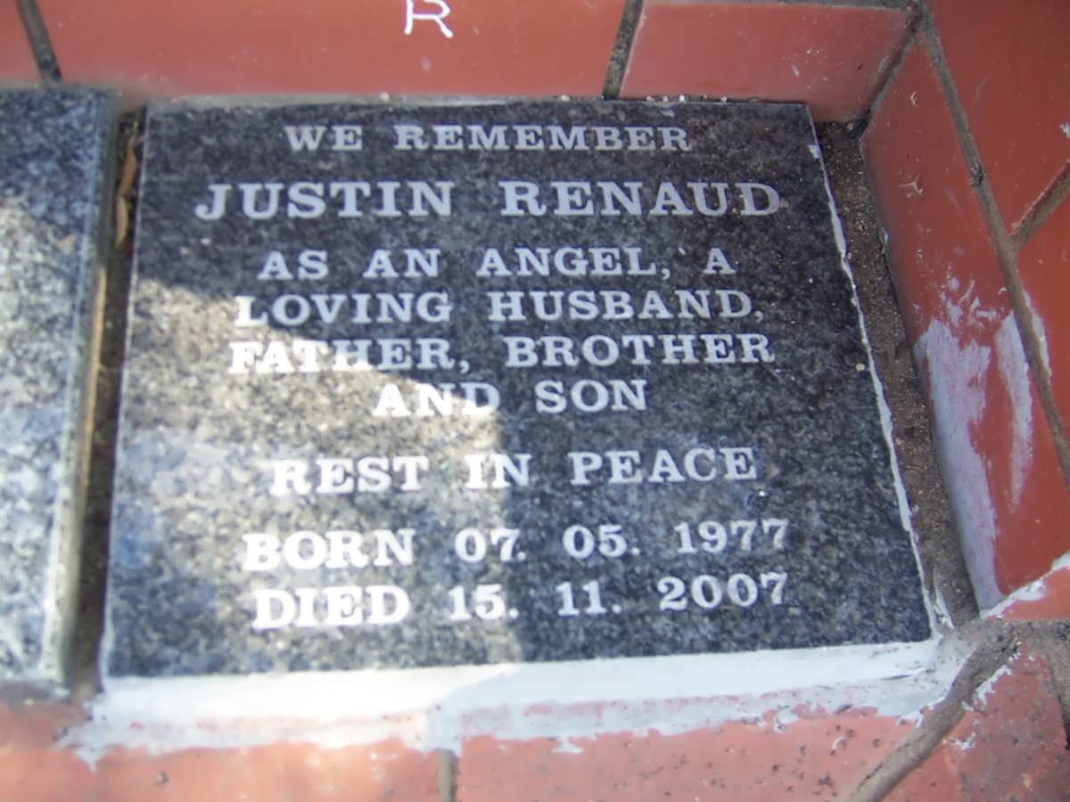 RENAUD Justin 1977-2007