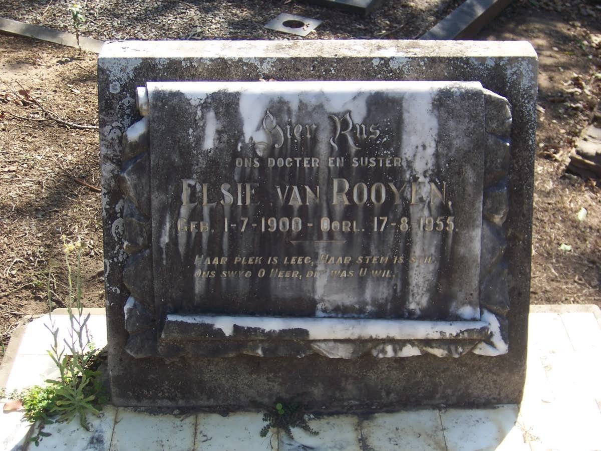 ROOYEN Elsie, van 1900-1955
