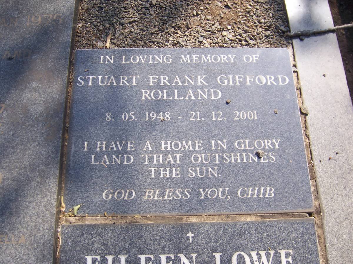 ROLLAND Stuart Frank Gifford 1948-2001