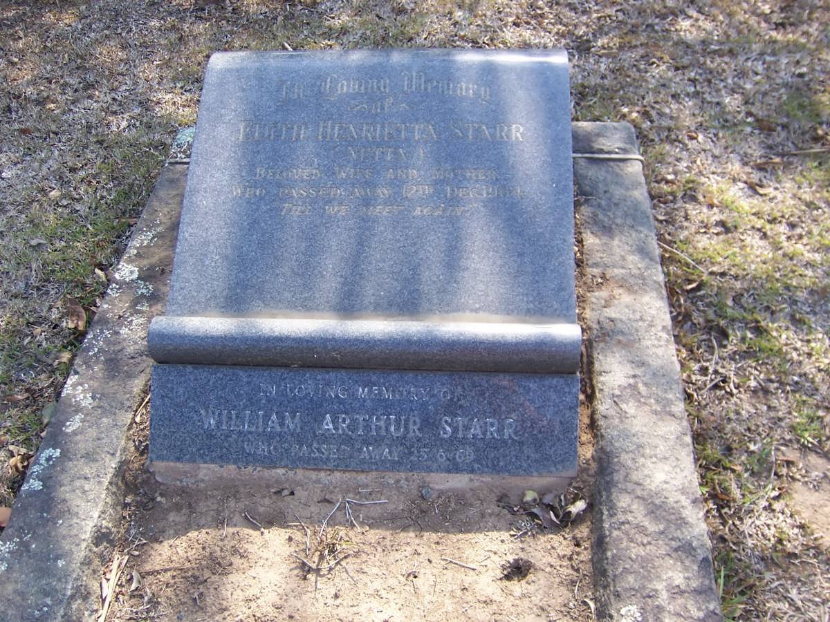 STARR William Arthur -1969 &amp; Edith Henrietta -1964