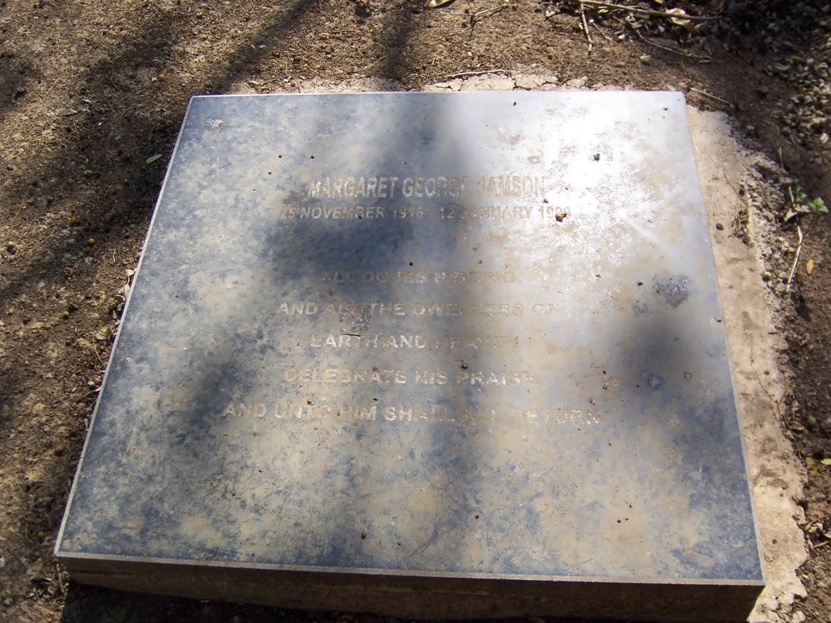 SAMSON Margaret George 1916-1998