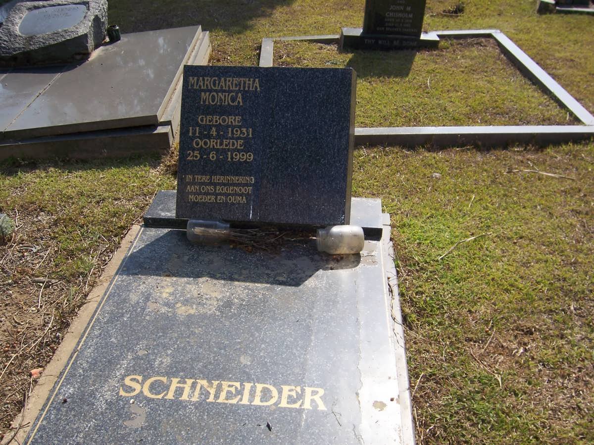 SCHNEIDER Margaretha Monica 1931-1999