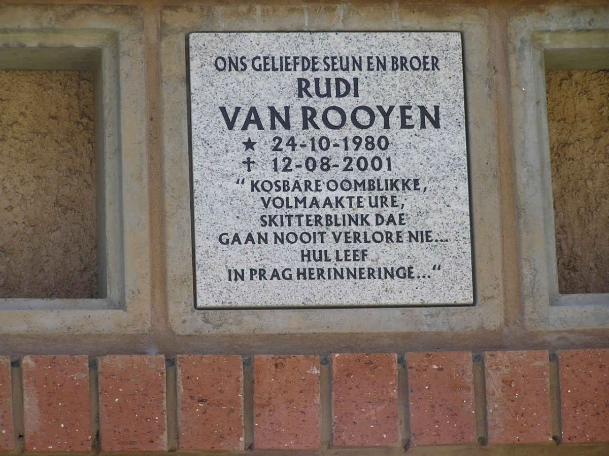 ROOYEN Rudi, van 1980-2001