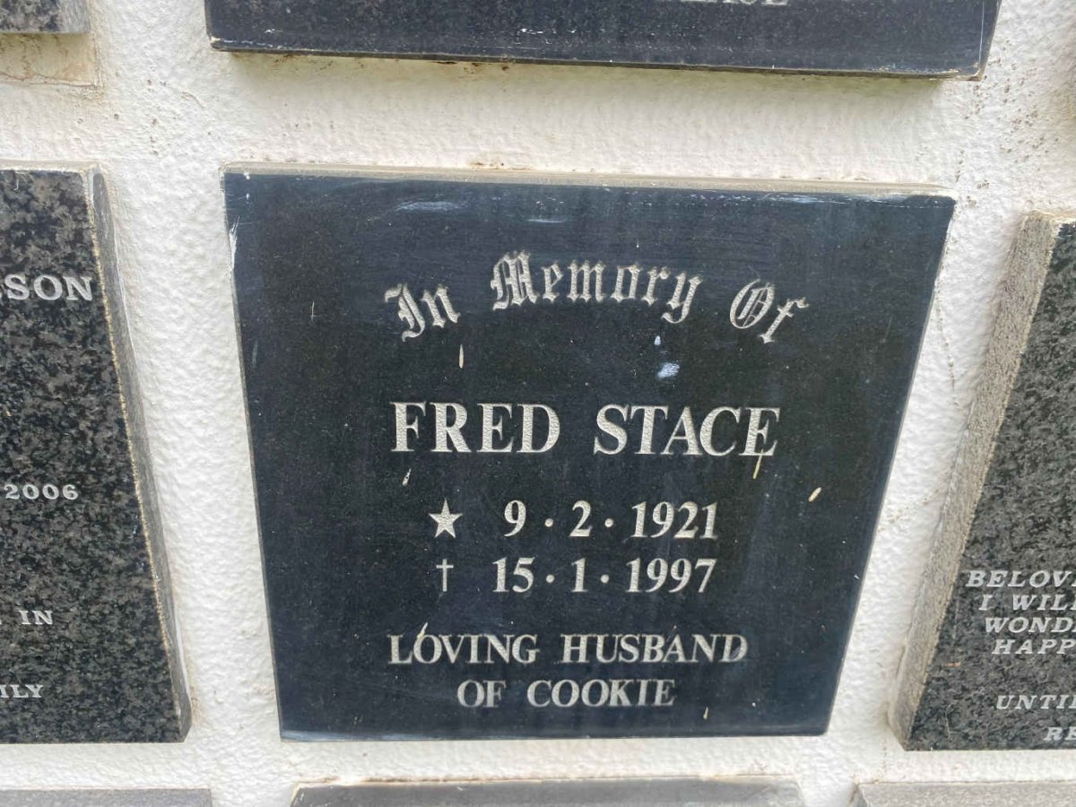 STACE Fred 1921-1997