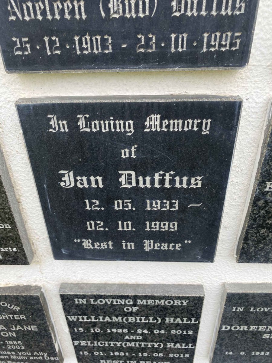 DUFFUS Jan 1933-1999