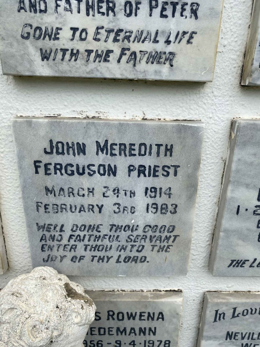 PRIEST John Meredith Ferguson 1914-1983