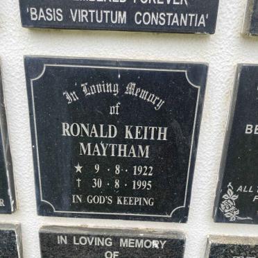 MAYTHAM Ronald Keith 1922-1995