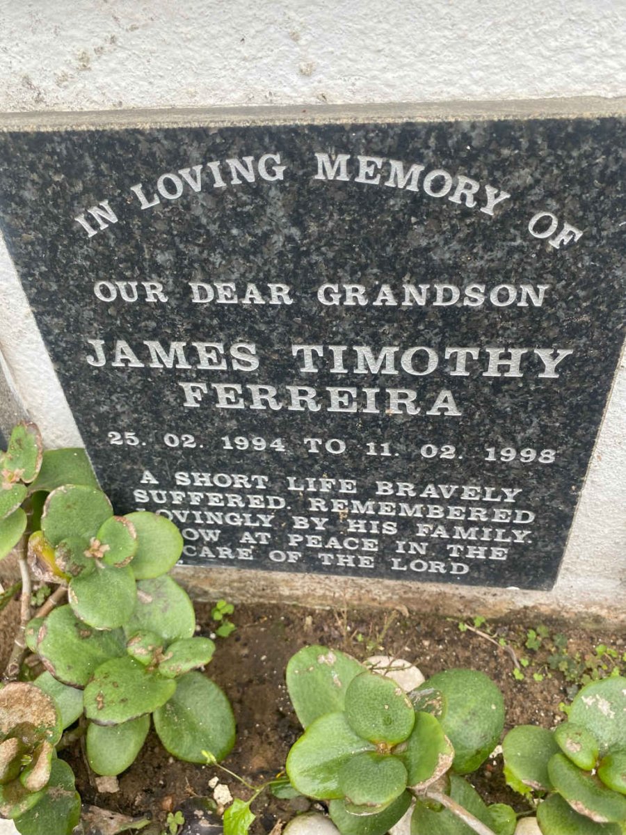 FERREIRA James Timothy 1994-1998