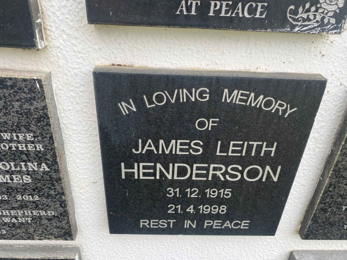 HENDERSON James Leith 1915-1998