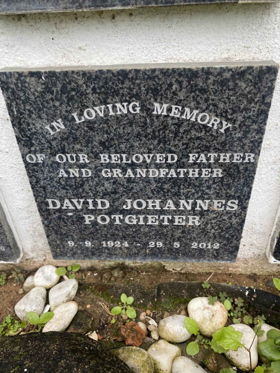 POTGIETER David Johannes 1924-2012