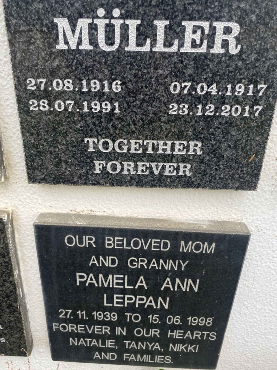 LEPPAN Pamela Ann 1939-1998