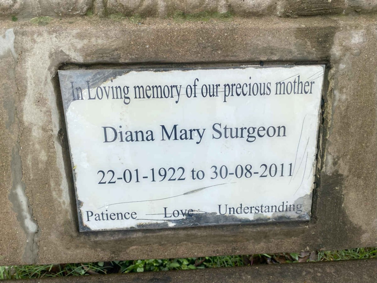 STURGEON Diana Mary 1922-2011