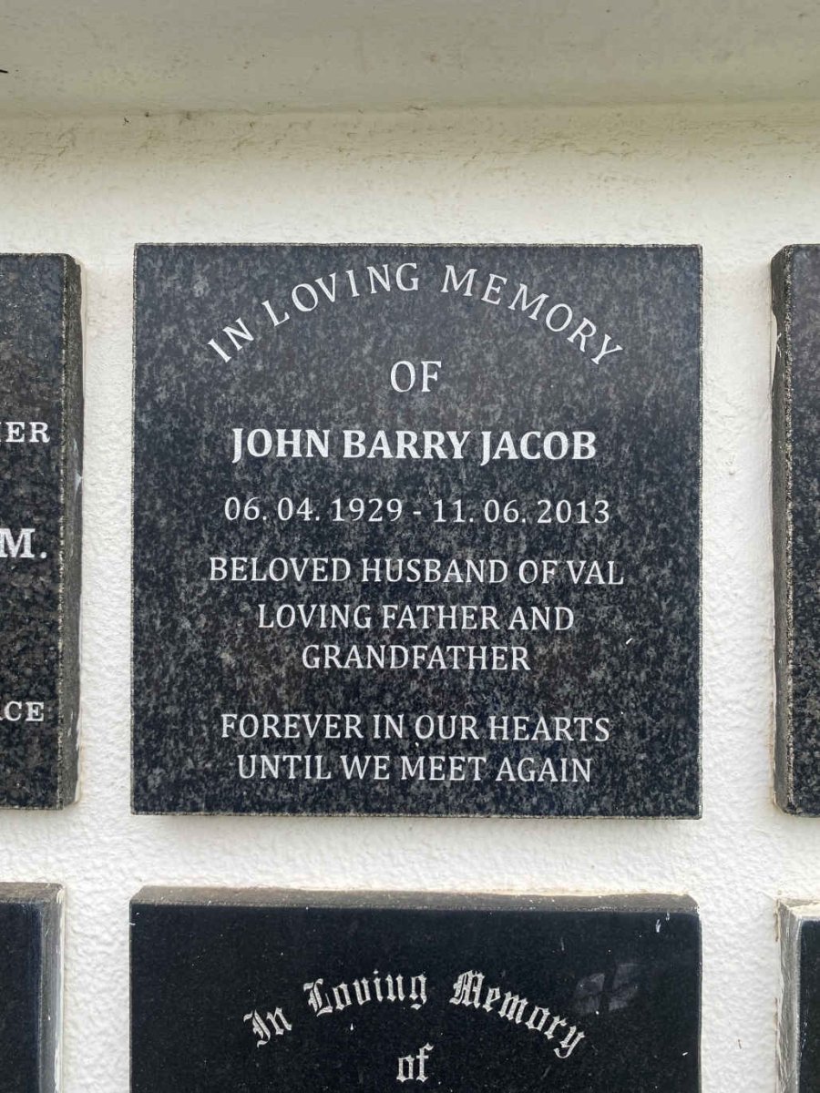 JACOB John Barry 1929-2013