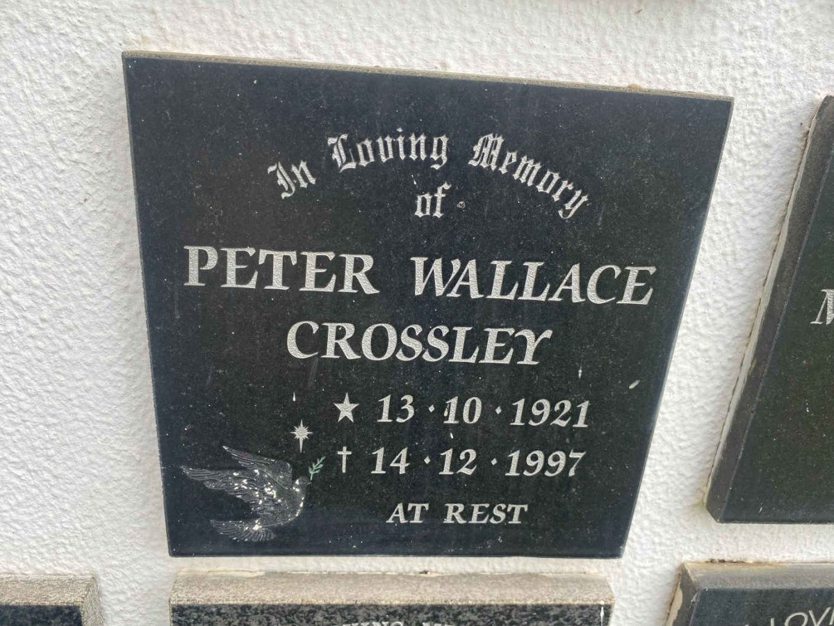 CROSSLEY Peter Wallace 1921-1997