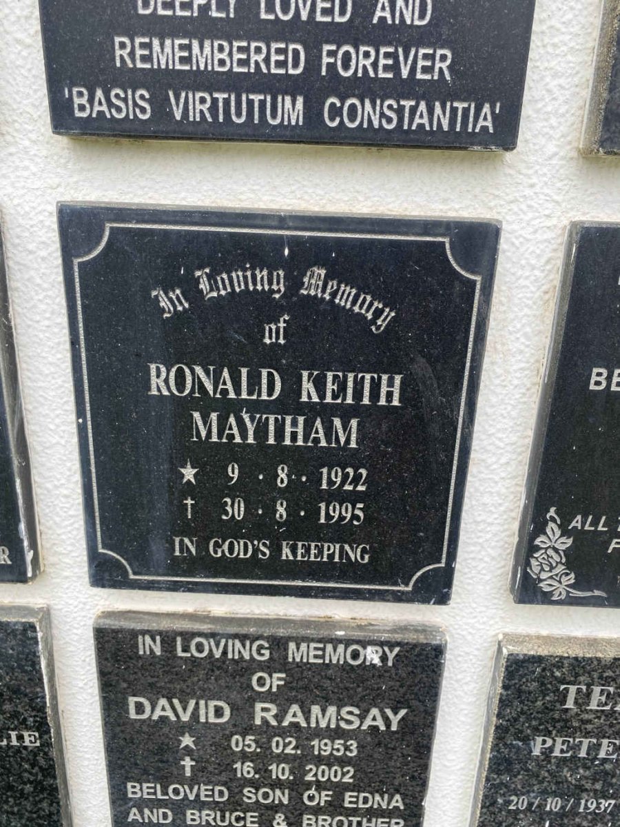 MAYTHAM Ronald Keith 1922-1995