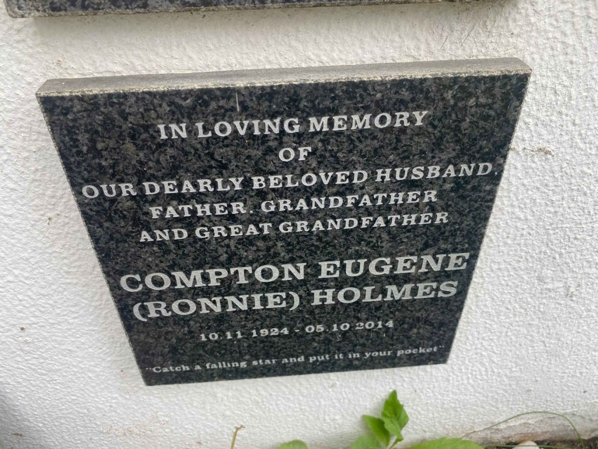 HOLMES Compton Eugene Ronnie 1924-2014