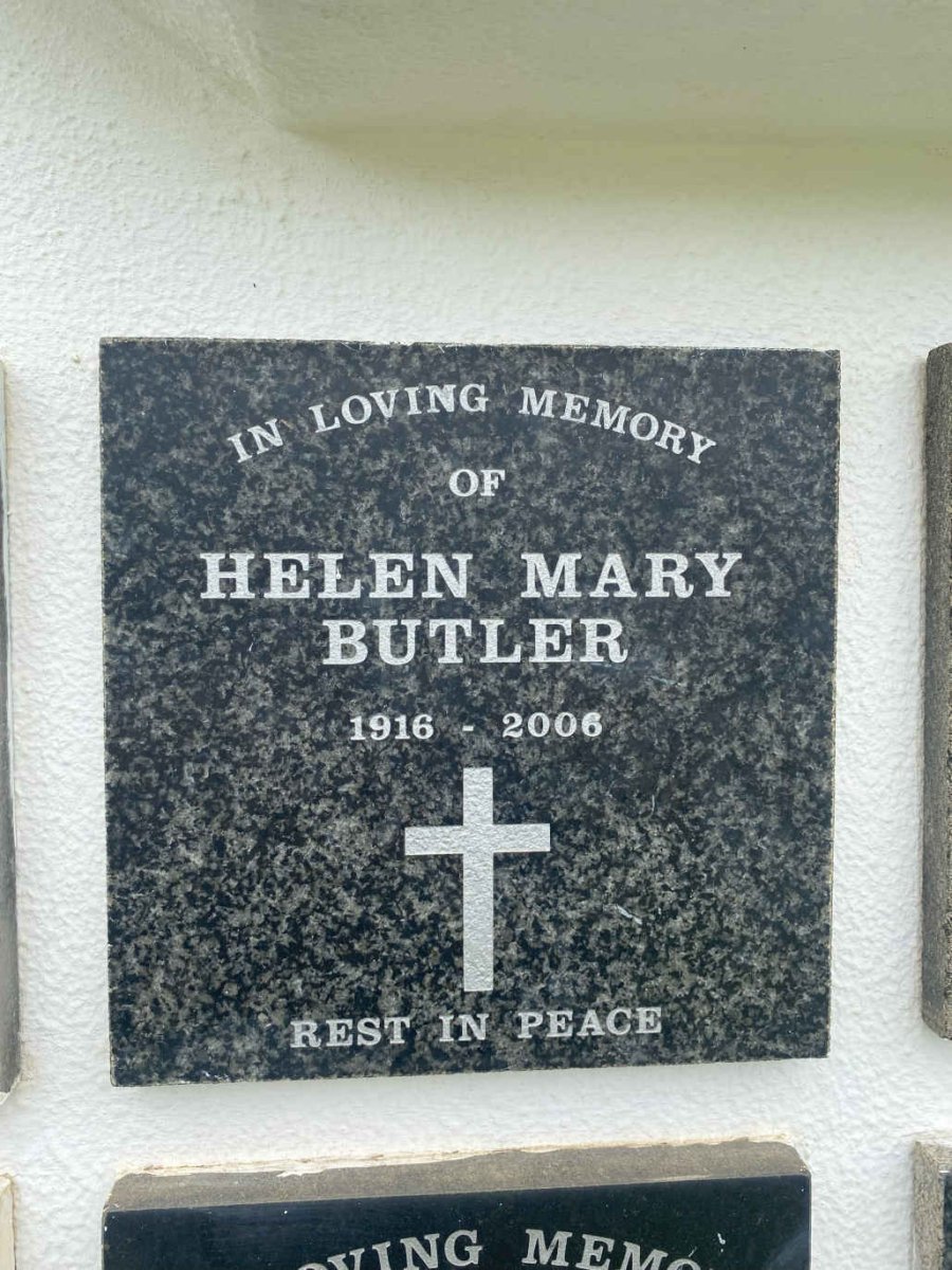 BUTLER Helen Mary 1916-2006