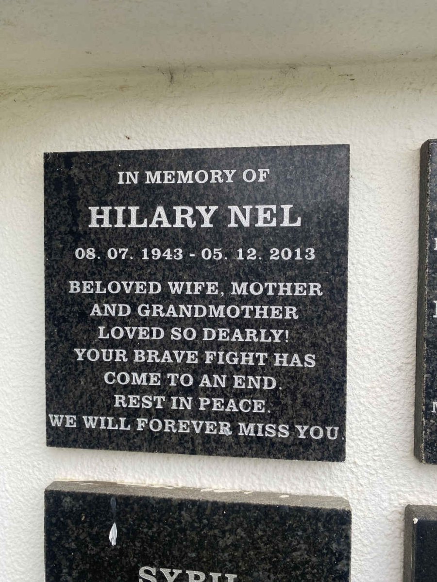 NEL Hilary 1943-2013
