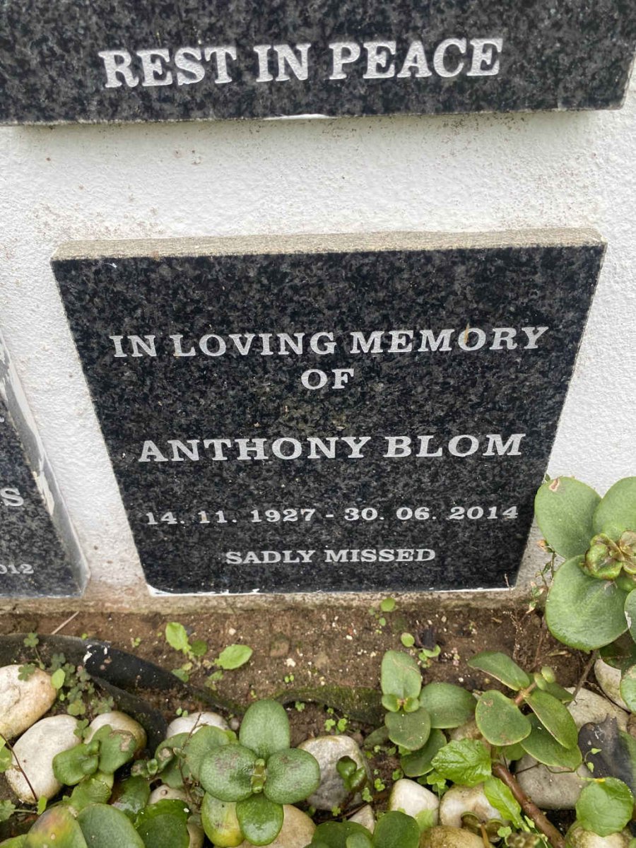 BLOM Anthony 1927-2014