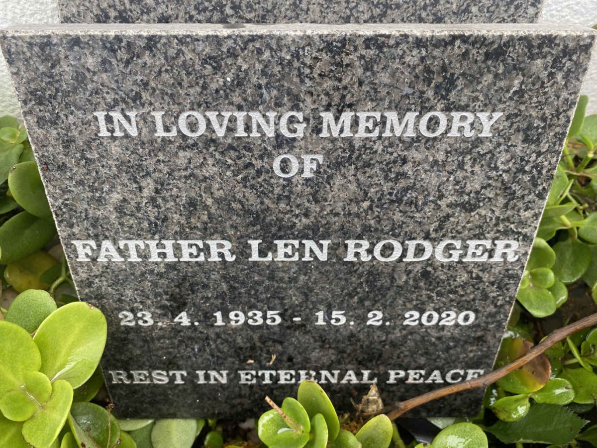 RODGER Len 1935-2020