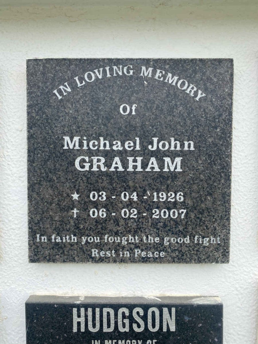 GRAHAM Michael John 1926-2007